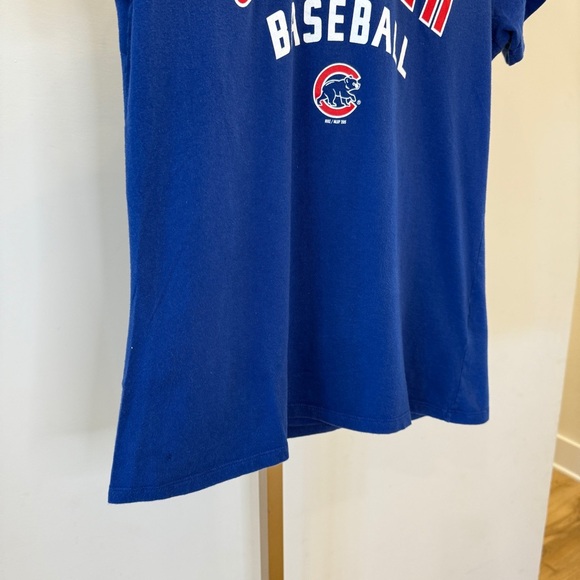 Nike Chicago Cubs October Baseball Women’s T-Shirt Blue Size M MLB Casual Summer - Picture 3 of 8